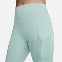 Nike Go женская Firm-Support С высокой Талией 7/8 лосины с карманамицвет зеленый