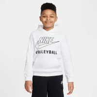 Nike Big дитячі волейбольні Pullover Толстовка з капюшоном колір білий
