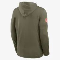 Auburn 2025 Military Appreciation чоловічі Nike Dri-FIT College Long-Sleeve Hooded Top колір зелений
