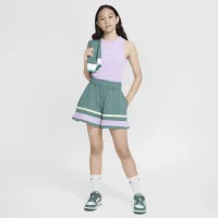 Nike Sportswear Girls' шорты цвет зеленый