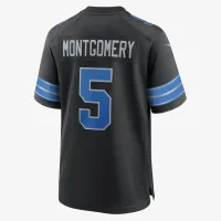 David Montgomery Detroit Lions мужские Nike NFL Game Football Jersey цвет черный