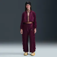 Nike Sportswear Girls' Woven Pants колір червоний