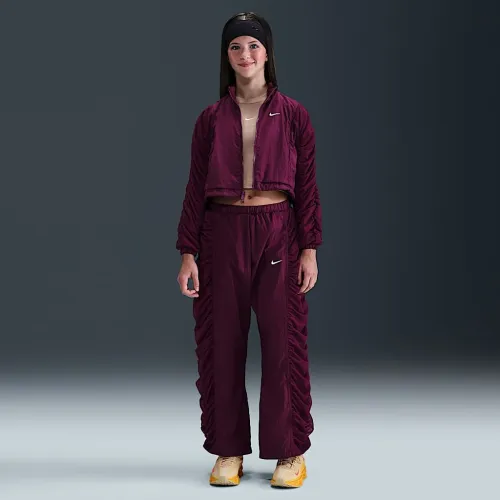 Nike Sportswear Girls' Woven Pants колір червоний