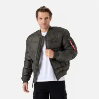 Куртка Alpha Industries MA-1 Puffer Bomber 138116142 - зеленая