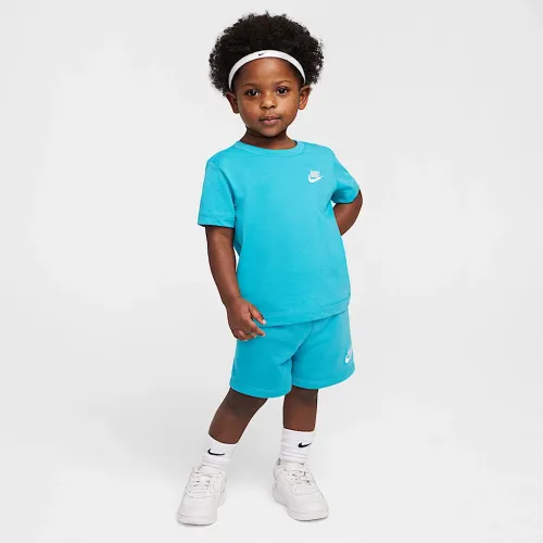 Nike Club Toddler Knit шорты набор цвет зеленый