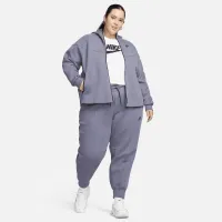 Nike Sportswear Tech Fleece Windrunner жіноча Full-Zip Толстовка з капюшоном (великі розміри) колір сірий