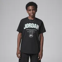 Nike Jordan Big дитячі Dri-FIT Des Champions футболка колір чорний