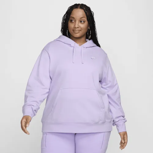 Nike Sportswear Club Fleece жіноча Pullover Толстовка з капюшоном (великі розміри) колір фіолетовий