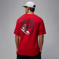 Nike Jordan AJ1 мужские футболка цвет красный