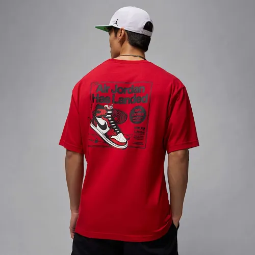 Nike Jordan AJ1 чоловічі футболка колір червоний