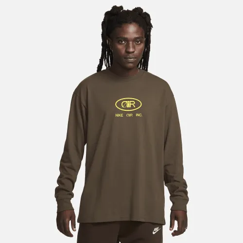 Nike Sportswear чоловічі Long-Sleeve футболка колір коричневий