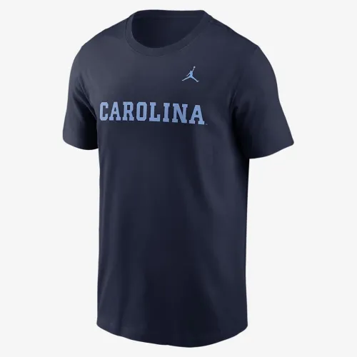 North Carolina Tar Heels Primetime Wordmark мужские Nike College футболка синий