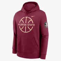 Florida State Seminoles Club баскетбольные Icon мужские Nike College Pullover Толстовка с капюшоном цвет красный