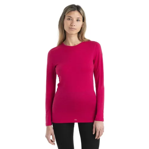 Футболка Icebreaker Merino 200 Oasis Long Sleeve Crewe Thermal 1043758511 - Розовая