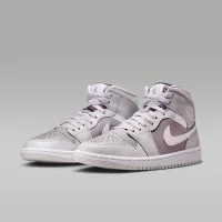 Nike Air Jordan 1 Mid женская Кроссовки цвет серый