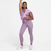 Nike Go женская Firm-Support С высокой Талией 7/8 лосины с карманамицвет фиолетовый