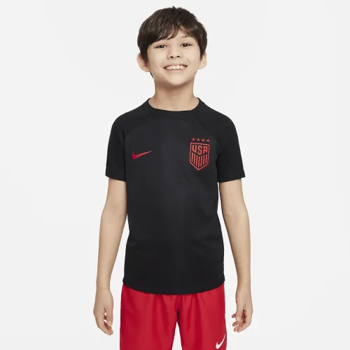U.S. Academy Pro Big детские Nike Dri-FIT Short-Sleeve Soccer Top цвет черный