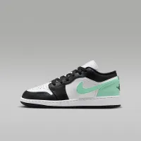 Nike Air Jordan 1 Low Big детские Кроссовки цвет белый