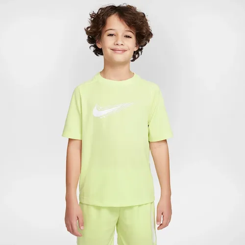 Nike Multi Big дитячі (для хлопчиків) Dri-FIT Short-Sleeve Top Yellow