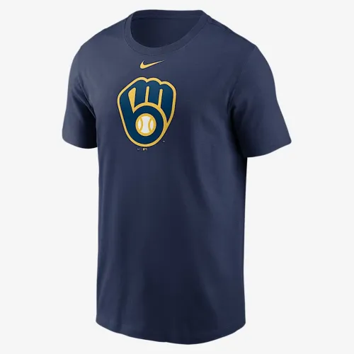 Milwaukee Brewers Fuse Large Logo чоловічі Nike MLB футболка блакитний