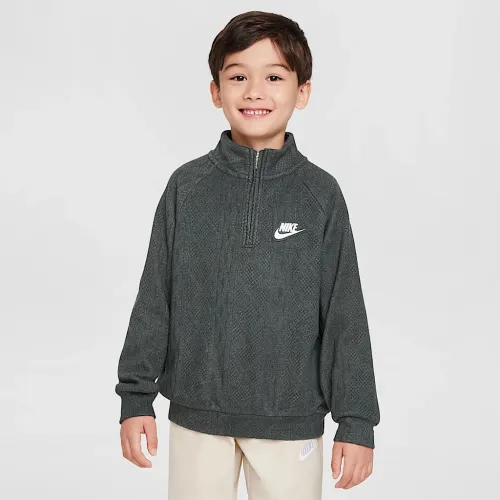 Nike Sportswear Little дитячі Cable Knit Half-Zip колір зелений