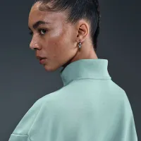 Nike Sportswear Club Fleece женская Loose Track Куртка цвет зеленый