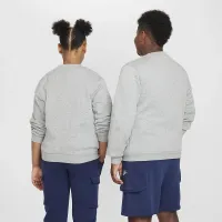 Nike Sportswear Club Fleece Big детские свитшот (Extended Size) цвет серый