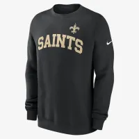 New Orleans Saints Club мужские Nike NFL Pullover Crew цвет черный