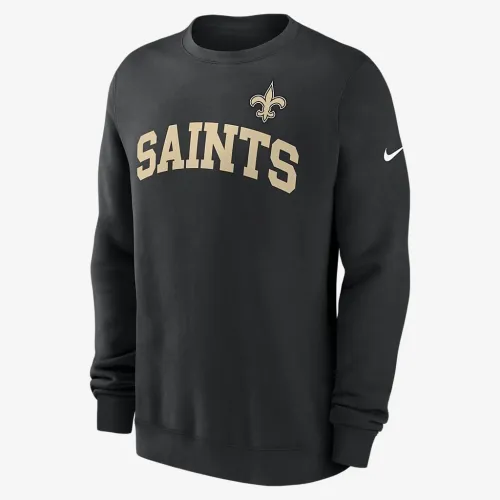 New Orleans Saints Club чоловічі Nike NFL Pullover Crew колір чорний