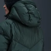 Nike Sportswear Windpuffer женская Storm-FIT Loose Hooded Down Parka цвет зеленый