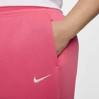 Nike Sportswear Phoenix Fleece женская С высокой Талией оверсайз Sweatpants (большие размеры) Pink