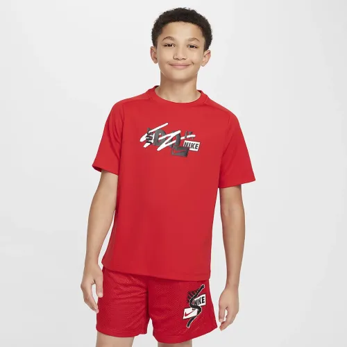 Nike Multi Big детские (для мальчиков) Dri-FIT Top цвет красный