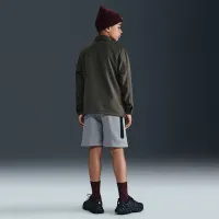 Nike Sportswear Tech Fleece Big детские (для мальчиков) шорты цвет серый