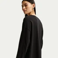 Nike Sportswear женская оверсайз Long-Sleeve футболка цвет черный