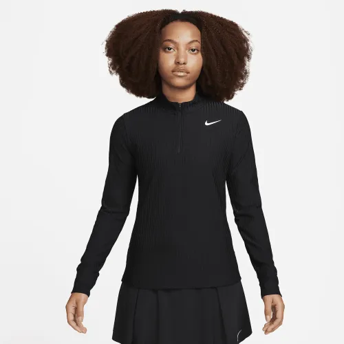 Nike Tour женская Dri-FIT ADV 1/4-Zip для гольфа Top цвет черный