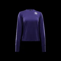 Nike Swift Element жіноча Dri-FIT Crew-Neck Running Top колір фіолетовий