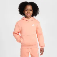 Nike Sportswear Club Fleece Big детские Pullover Толстовка с капюшоном Orange