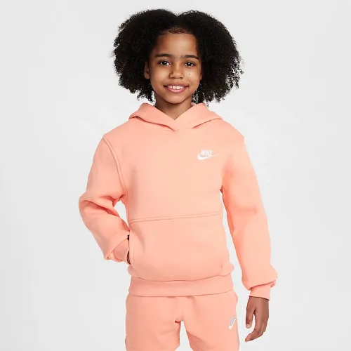 Nike Sportswear Club Fleece Big дитячі Pullover Толстовка з капюшоном Orange