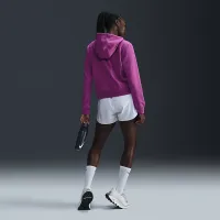 Nike Dri-FIT One женская Full-Zip French Terry Толстовка с капюшоном цвет фиолетовый