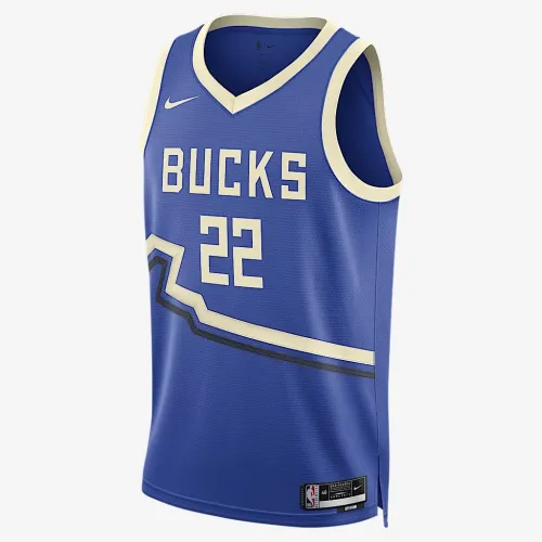 Khris Middleton Milwaukee Bucks 2024/25 City Edition чоловічі Nike Dri-FIT NBA Swingman Jersey блакитний
