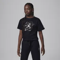 Nike Jordan Jumpman Shine Tee Big Kids футболка колір чорний