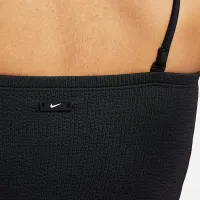 Nike женская Bandeau Midkini Swim Top цвет черный