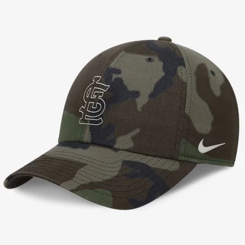 St. Louis Cardinals Camo Club мужские Nike MLB Adjustable Hat цвет зеленый