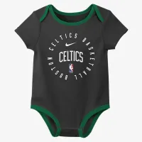 Boston Celtics Baby Nike NBA 3 пары Bodysuit набор цвет черный