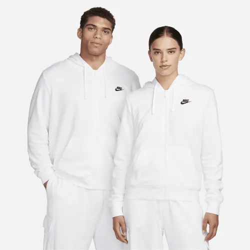 Nike Sportswear Club Fleece жіноча Full-Zip Толстовка з капюшоном колір білий