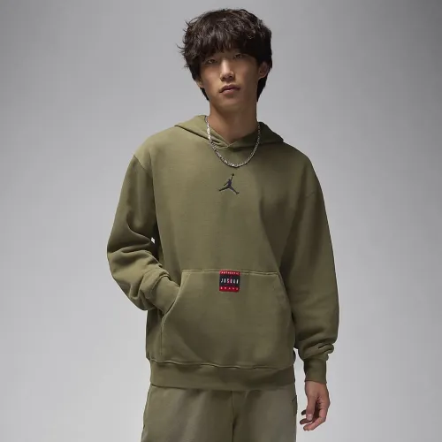 Nike Jordan Brooklyn Fleece чоловічі Pullover Толстовка з капюшоном колір зелений