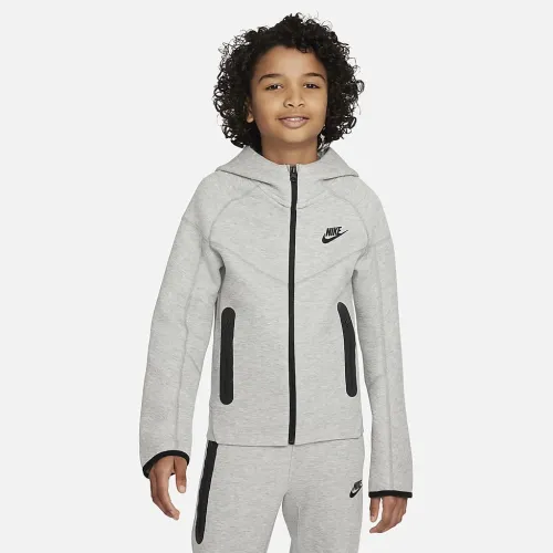 Nike Sportswear Tech Fleece Big дитячі (для хлопчиків) Full-Zip Толстовка з капюшоном колір сірий