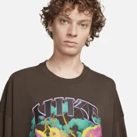 Nike Sportswear чоловічі футболка колір коричневий