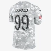 Aaron Donald Los Angeles Rams Salute to Service мужские Nike Dri-FIT NFL Limited Jersey цвет белый