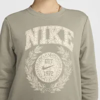 Nike Sportswear Club Fleece жіноча Crew-Neck світшот колір зелений